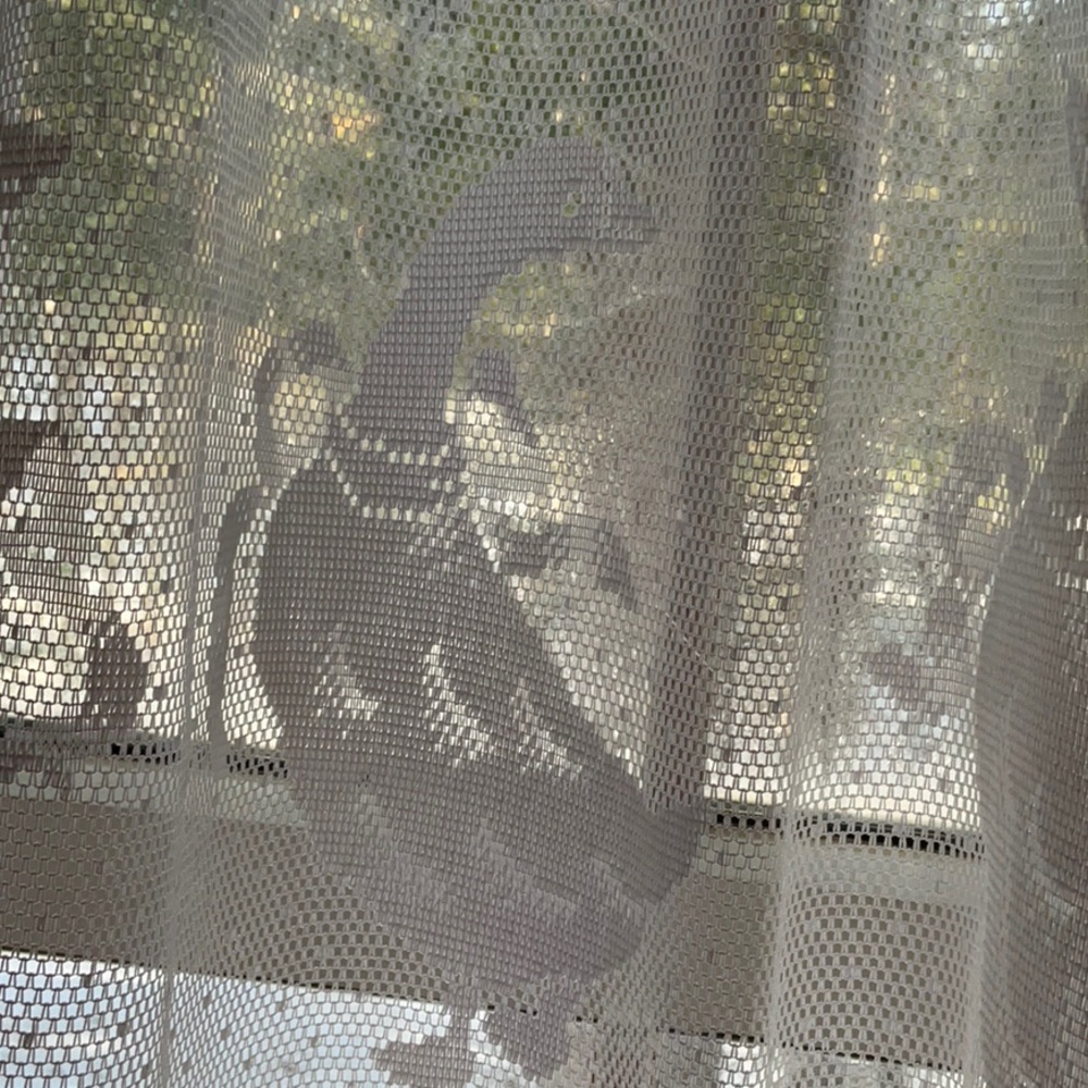 White Lace Goose Pattern Curtain - Picture 13 of 16